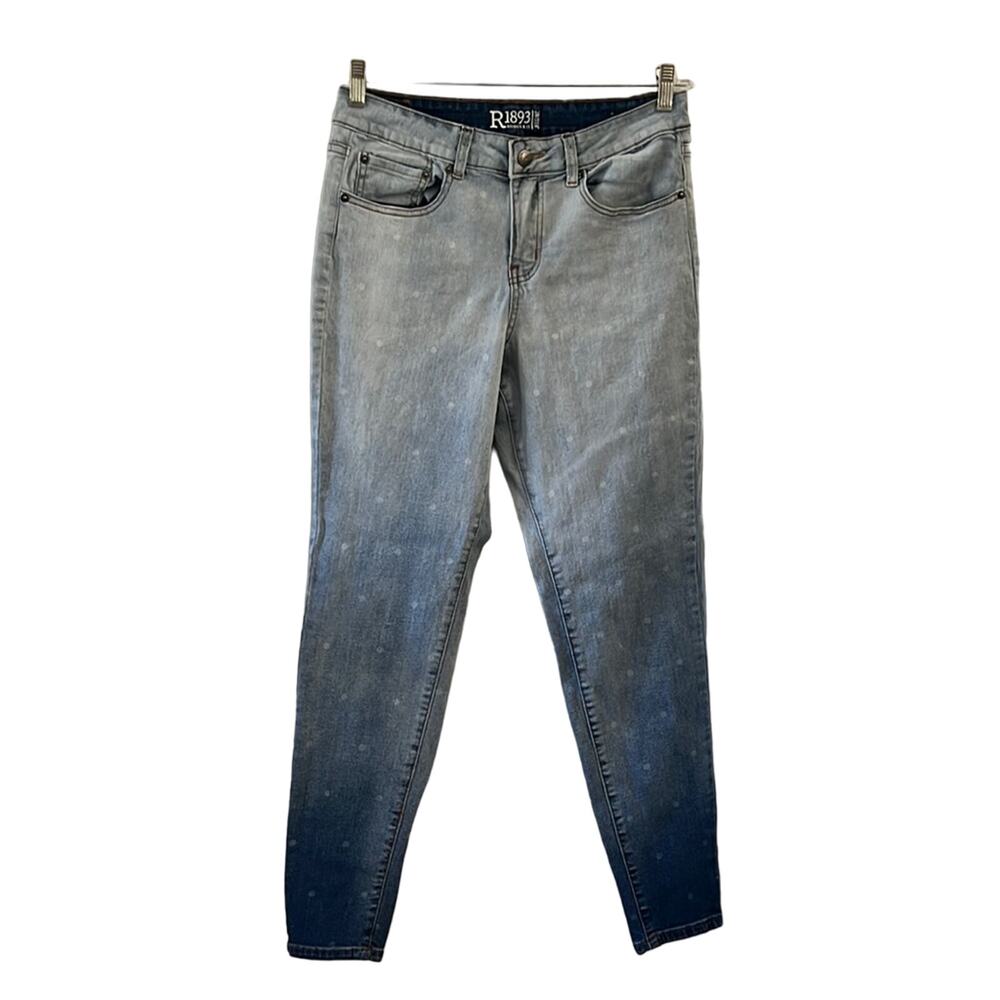 R1893 Ombré Denim Fade Jegging Stretch Denim Jeans Woman Size 12